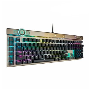 کیبورد گیمینگ با سیم کورسیر مدل K100 RGB Midnight Gold